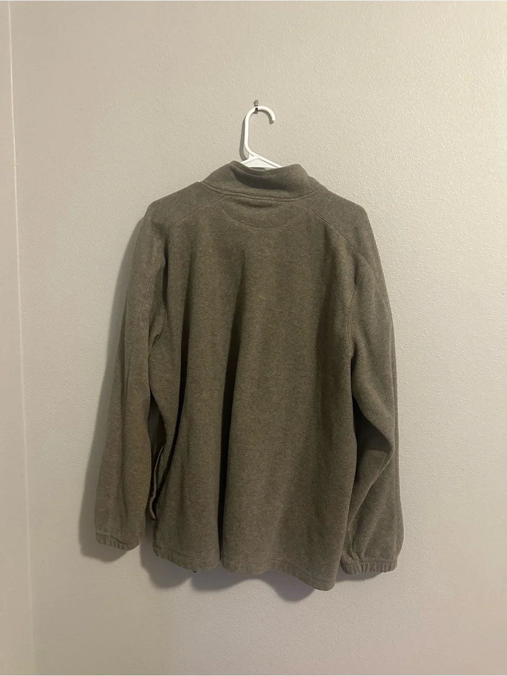 croft & barrow Olive Green Quarter-Zip Fleece Pullover